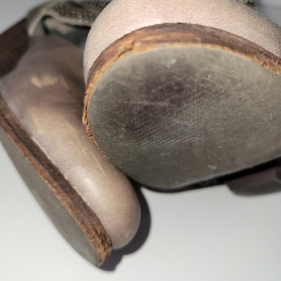 Vintage by Jeffrey Campbell Gray Leather Studded Ankle Fashion Boot Size 6.5 - Picture 11 of 11